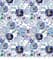Suzanne Nicoll Blue Peacock Floral No.2 Cotton Fabric